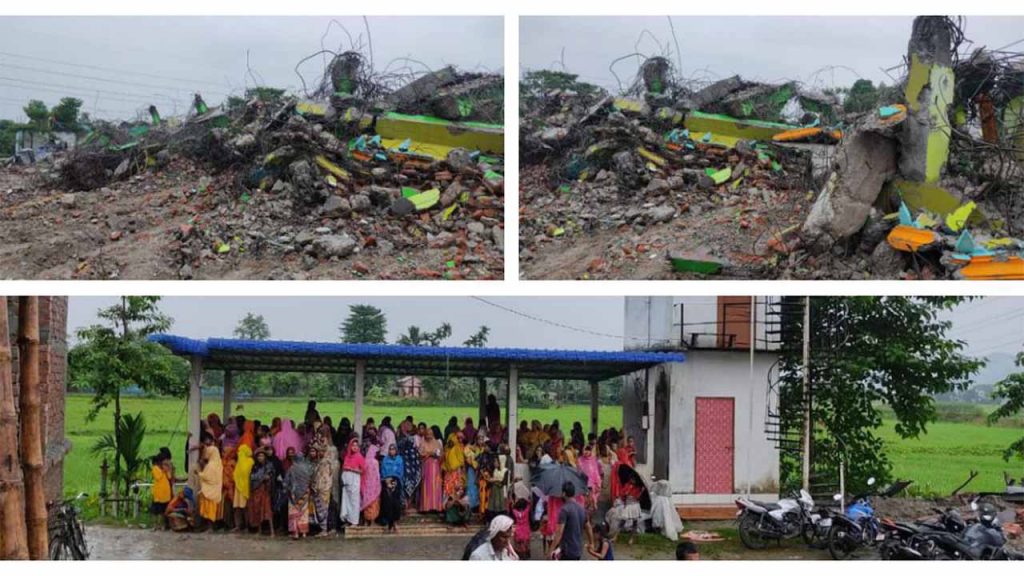 Locals Demolished The Madrassa In Assam