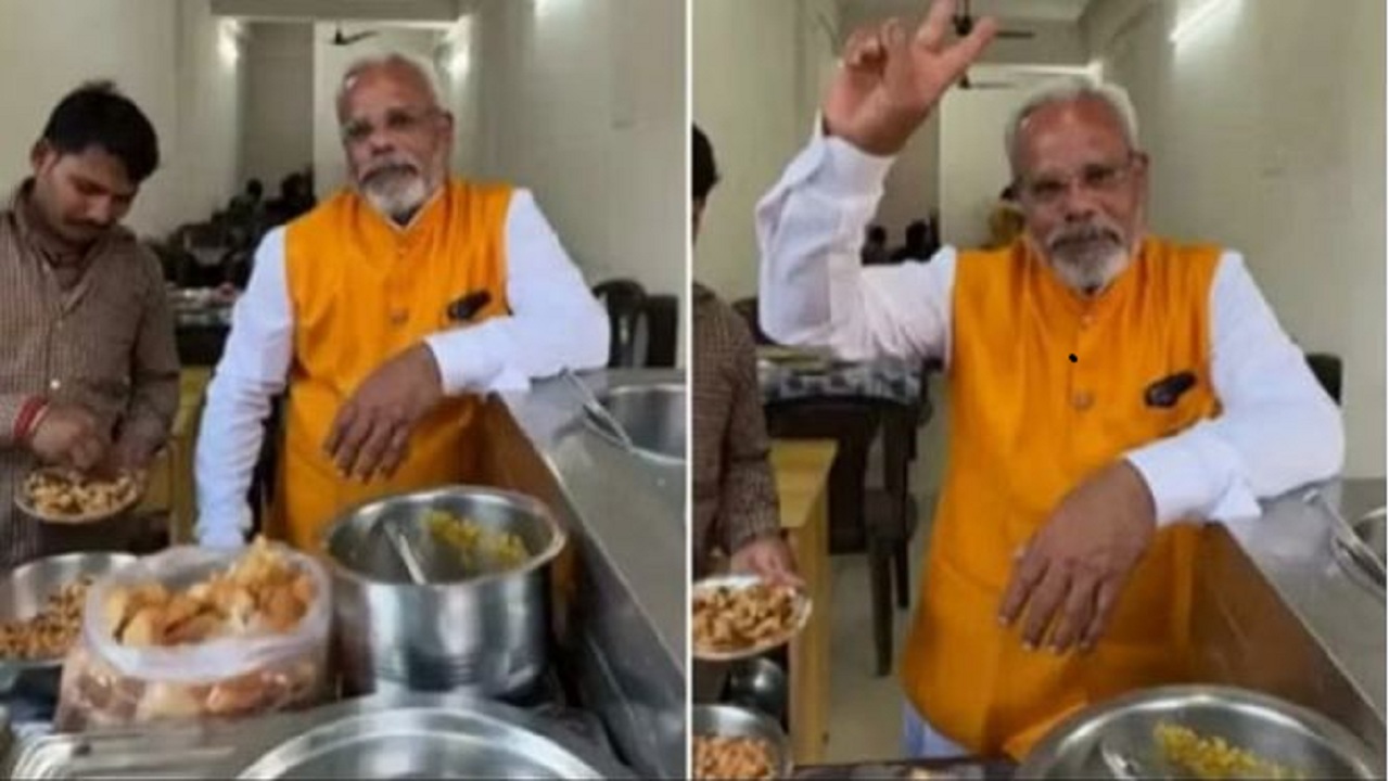 PM Modi selling Golgappa