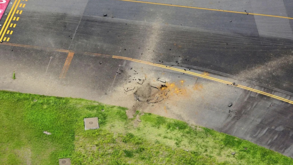 JAPANESE AIRPORT BOMB EXPLOSION