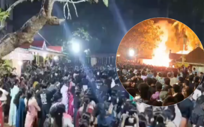 केरल के कासरगोड में आतिशबाजी से बड़ा हादसा, 150 लोग घायल, 8 गंभीर रूप से झुलसे KERALA TEMPLE BLAST
