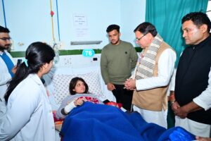 CM DHAMI HALDWANI HOSPITAL VISIT