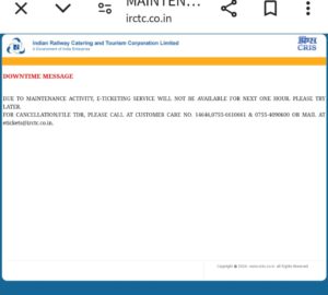 IRCTC DOWN