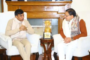 CM DHAMI MEETS SPORTS MINISTER