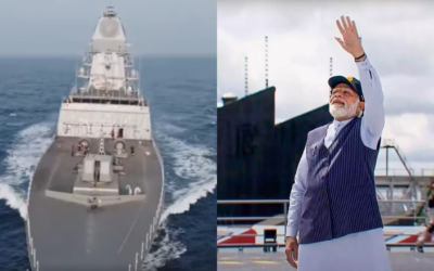 पीएम मोदी ने 3 युद्धपोत किये देश को समर्पित, नौसेना की ताकत में हुआ इजाफा INDIAN NAVY