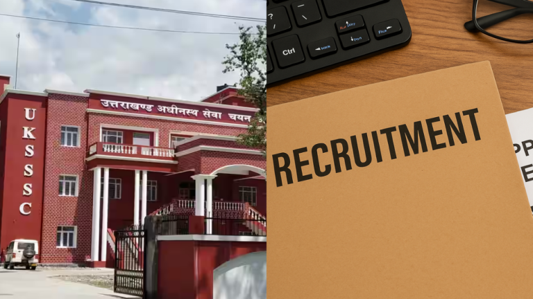 UKSSSC RECRUITMENT 2025