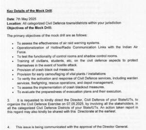 CIVIL DEFENCE MOCK DRILL