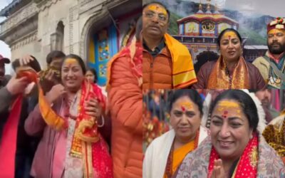 दिल्ली की सीएम पहुंची उत्तराखंड, परिवार के साथ किये बदरी-केदार के दर्शन DELHI CM REKHA GUPTA