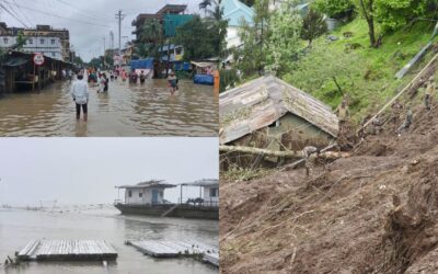 पूर्वोत्तर में भारी बारिश और बाढ़ से जनजीवन अस्त-व्यस्त, राहत एवं बचाव कार्य जारी NORTHEAST FLOOD