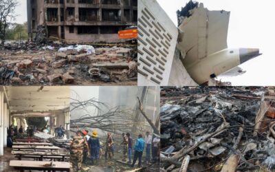 गुजरात एयर क्रैश के बाद जारी है मलबा हटाने और सैंपलिंग का काम, 265 शव लाए गए सिविल अस्पताल AHMEDABAD PLANE CRASH