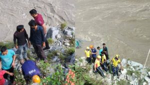 रुद्रप्रयाग में भीषण हादसा, यात्रियों से भरी बस अलकनंदा में गिरी, 9 लोग लापता RUDRAPRAYAG BUS ACCIDENT