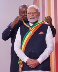 PM MODI AWARDED IN GHANA