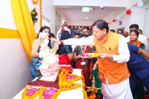 CM Dhami in Khatima