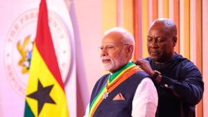 PM MODI AWARDED IN GHANA