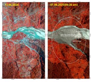 DHARALI ISRO SATELLITE PHOTO