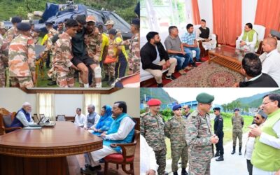 धराली आपदा: मौसम की चुनौती के बीच युद्धस्तर पर चल रहा है राहत एवं बचाव कार्य DHARALI DISASTER RESCUE