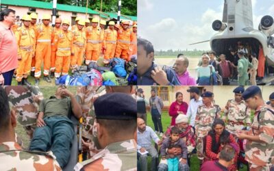 धराली में रेस्क्यू मिशन सुपर एक्टिव, फंसे लोगों को हेली से सुरक्षित निकाला जा रहा DHARALI RESCUE