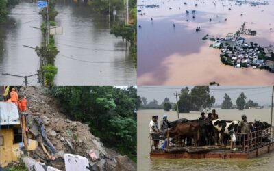 उत्तर भारत में भारी बारिश का कहर, बाढ़ और भूस्खलन से जनजीवन बुरी तरह से प्रभावित NORTH INDIA HEAVY RAINFALL