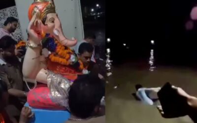 हरिद्वार में गणेश विसर्जन के दौरान बड़ा हादसा, गंगा की तेज धारा में बहा युवक, तलाश जारी HARIDWAR GANESH VISARJAN ACCIDENT