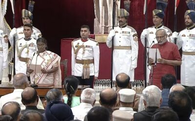 सीपी राधाकृष्णन बने भारत के 15वें उपराष्ट्रपति, राष्ट्रपति ने दिलाई शपथ, जगदीप धनखड़ भी रहे मौजूद VICE PRESIDENT OF INDIA 2025