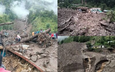 चमोली में नंदानगर में बादल फटने से भारी तबाही, कई लोग लापता, रेस्क्यू ऑपरेशन जारी CHAMOLI NANDNAGAR CLOUDBURST