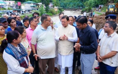 सीएम धामी ने मसूरी रोड और किमाड़ी क्षेत्र का किया निरीक्षण, राहत कार्यों को तेज करने के निर्देश DHAMI MUSSOORIE ROAD KIMADI