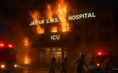 जयपुर SMS अस्पताल में लगी भीषण आग, ICU में शॉर्ट सर्किट के कारण बड़ा हादसा, कई मरीजों की हालत गंभीर JAIPUR HOSPITAL FIRE