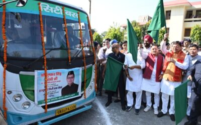 सीएम धामी ने हल्द्वानी में सिटी बस सेवा का शुभारंभ किया, दीवाली से पहले शहर को बड़ा तोहफा HALDWANI CITY BUS