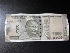 500 RUPEE NOTE
