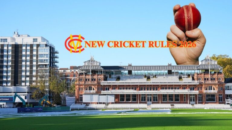 MCC NEW CRICKET RULES 2026