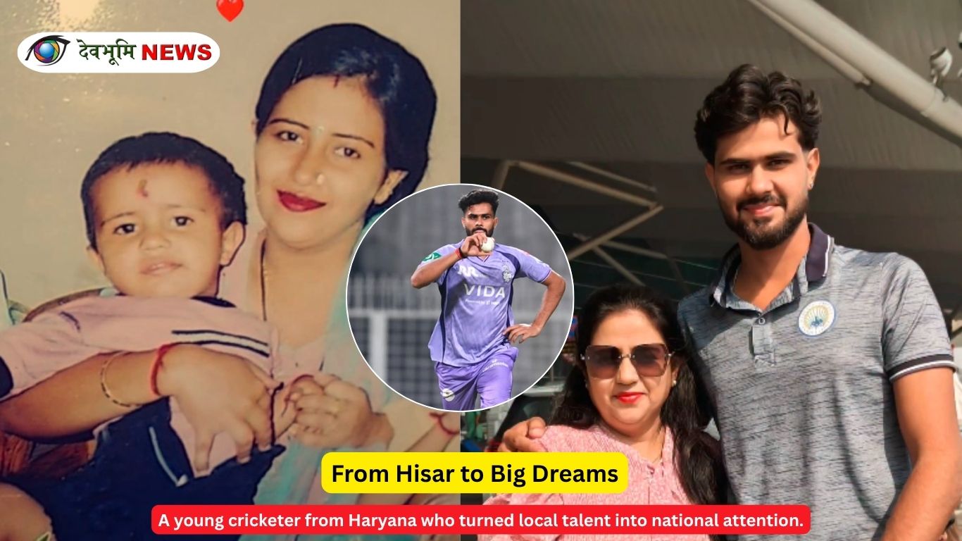 Daksh Kamra early life Hisar Haryana young cricketer training image