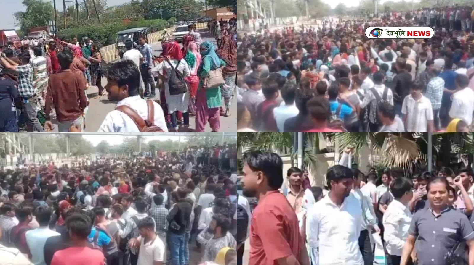 NOIDA GARMENT WORKERS PROTEST