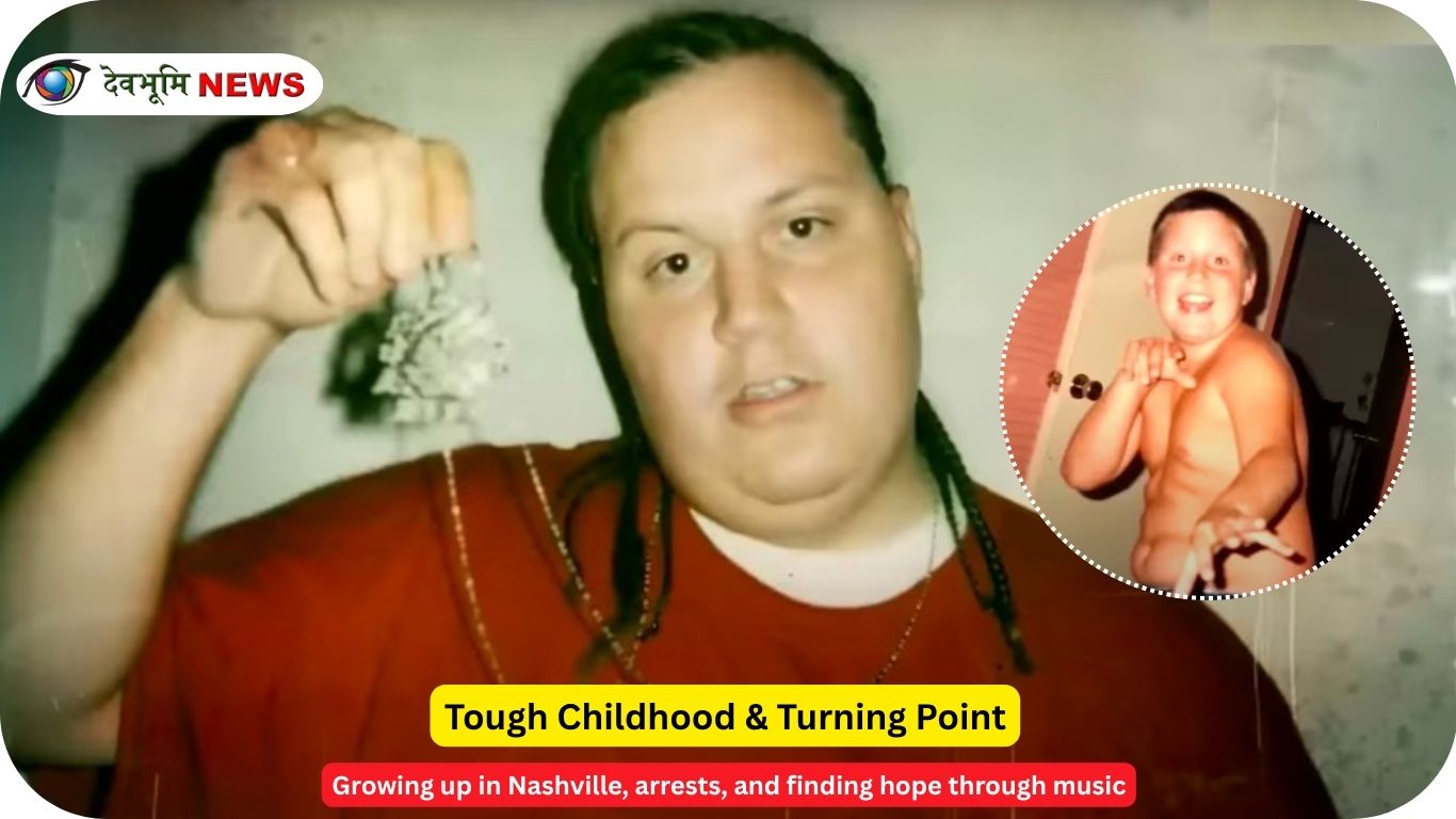 Young Jelly Roll old photo during early life in Nashville Tennessee