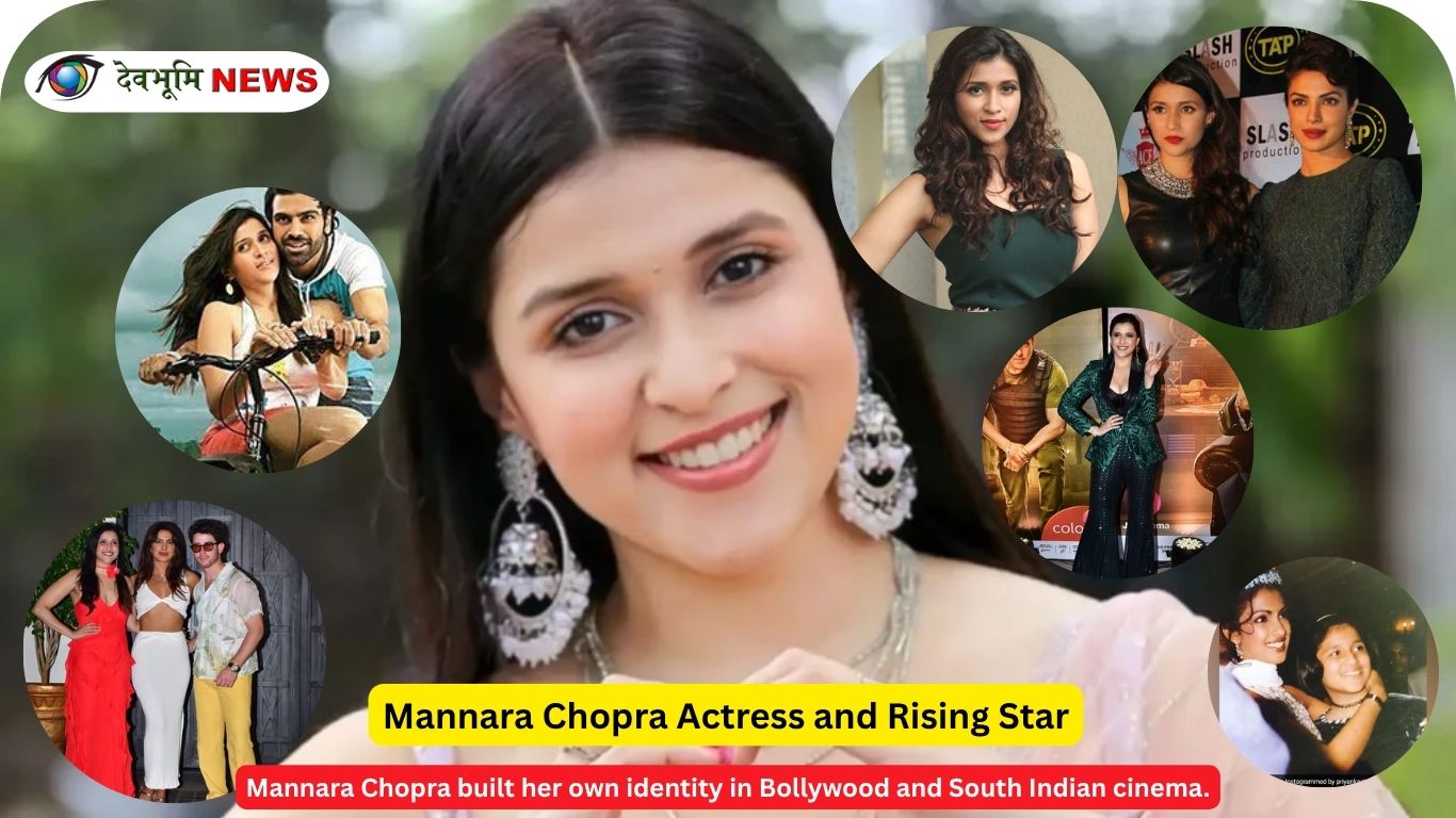 Mannara Chopra actress smiling at event photoshoot