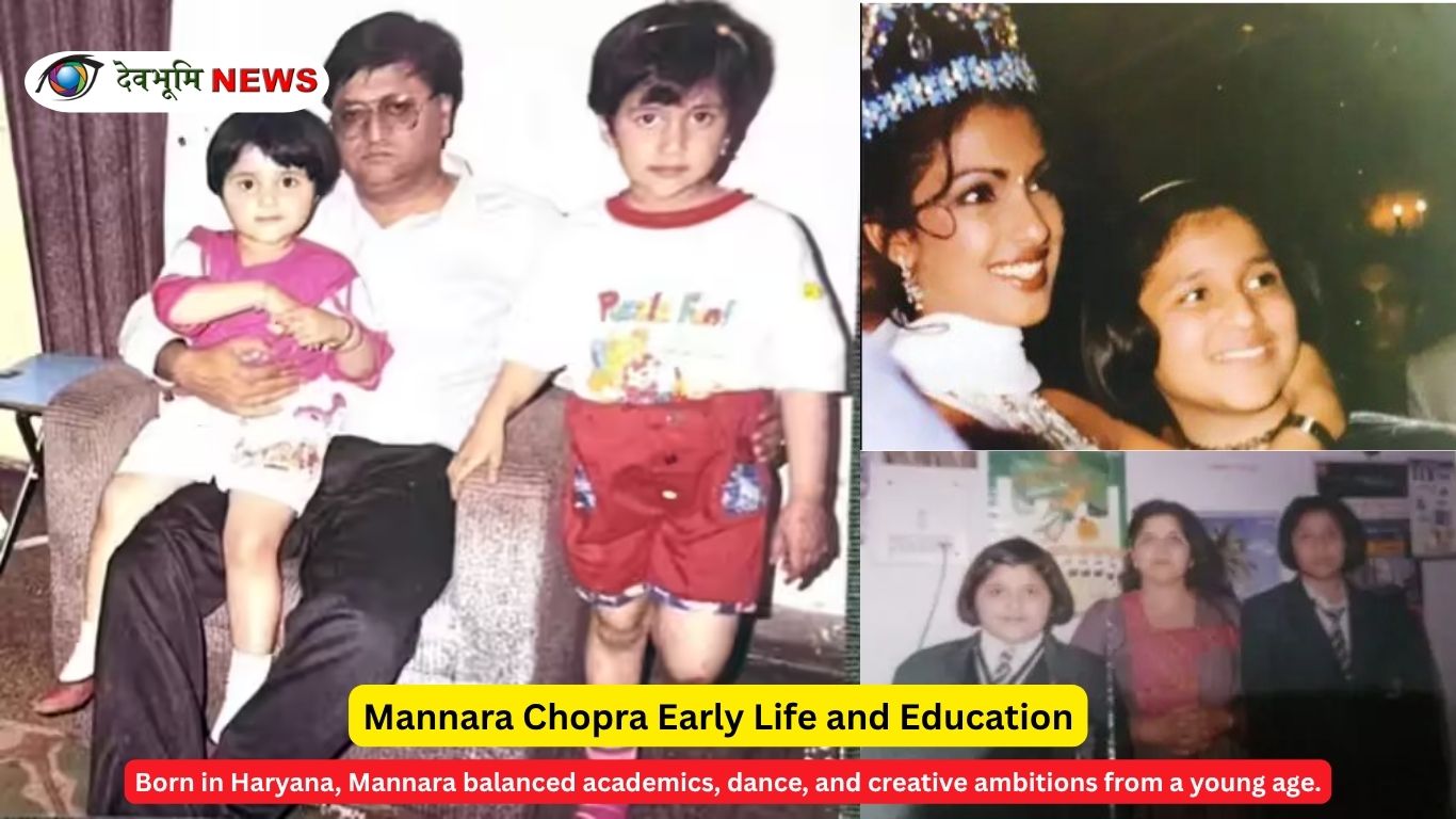 Mannara Chopra childhood family background and education journey