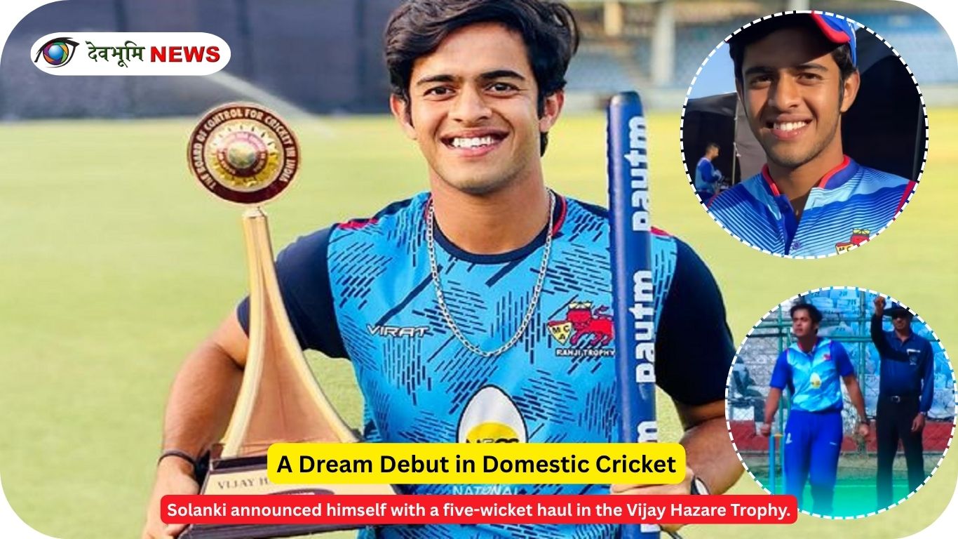 Prashant Solanki Vijay Hazare Trophy five wicket haul domestic cricket image