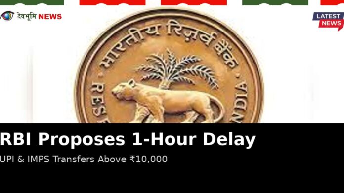 RBI Proposes 1-Hour Cooling Period