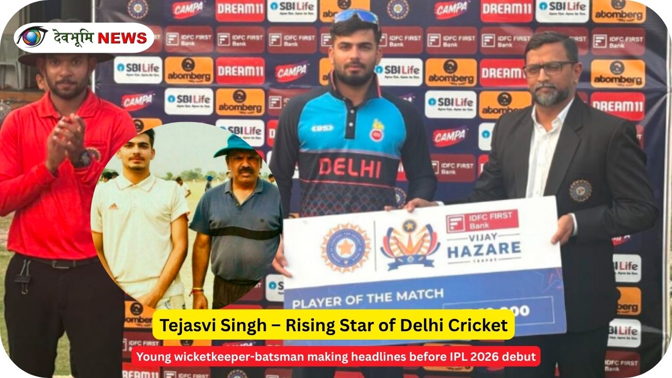 Tejasvi Singh Dahiya Delhi cricketer wicketkeeper batsman photo