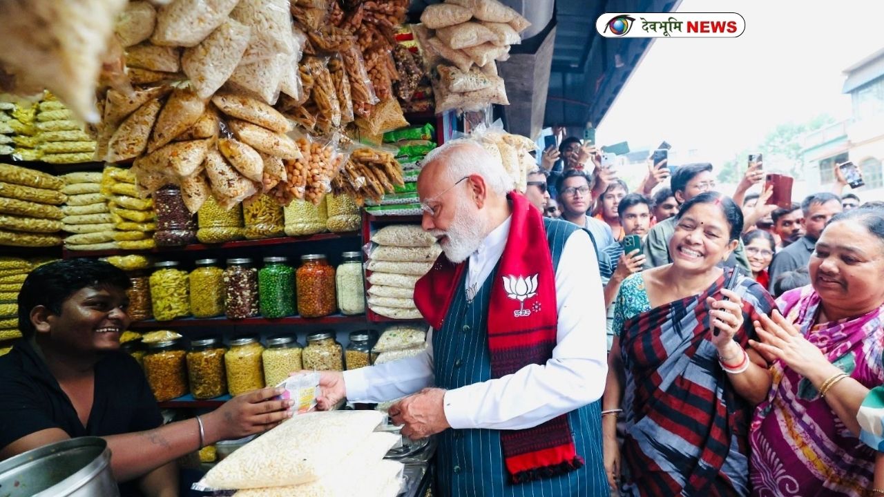 PM MODI JHALMURI VIRAL VIDEO