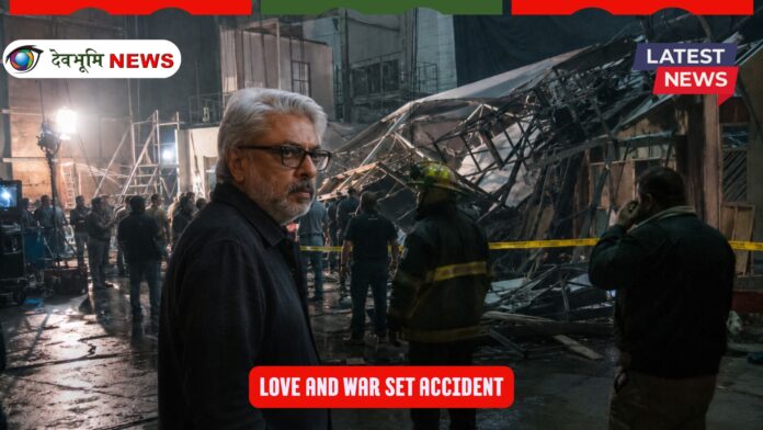 Love and War set accident