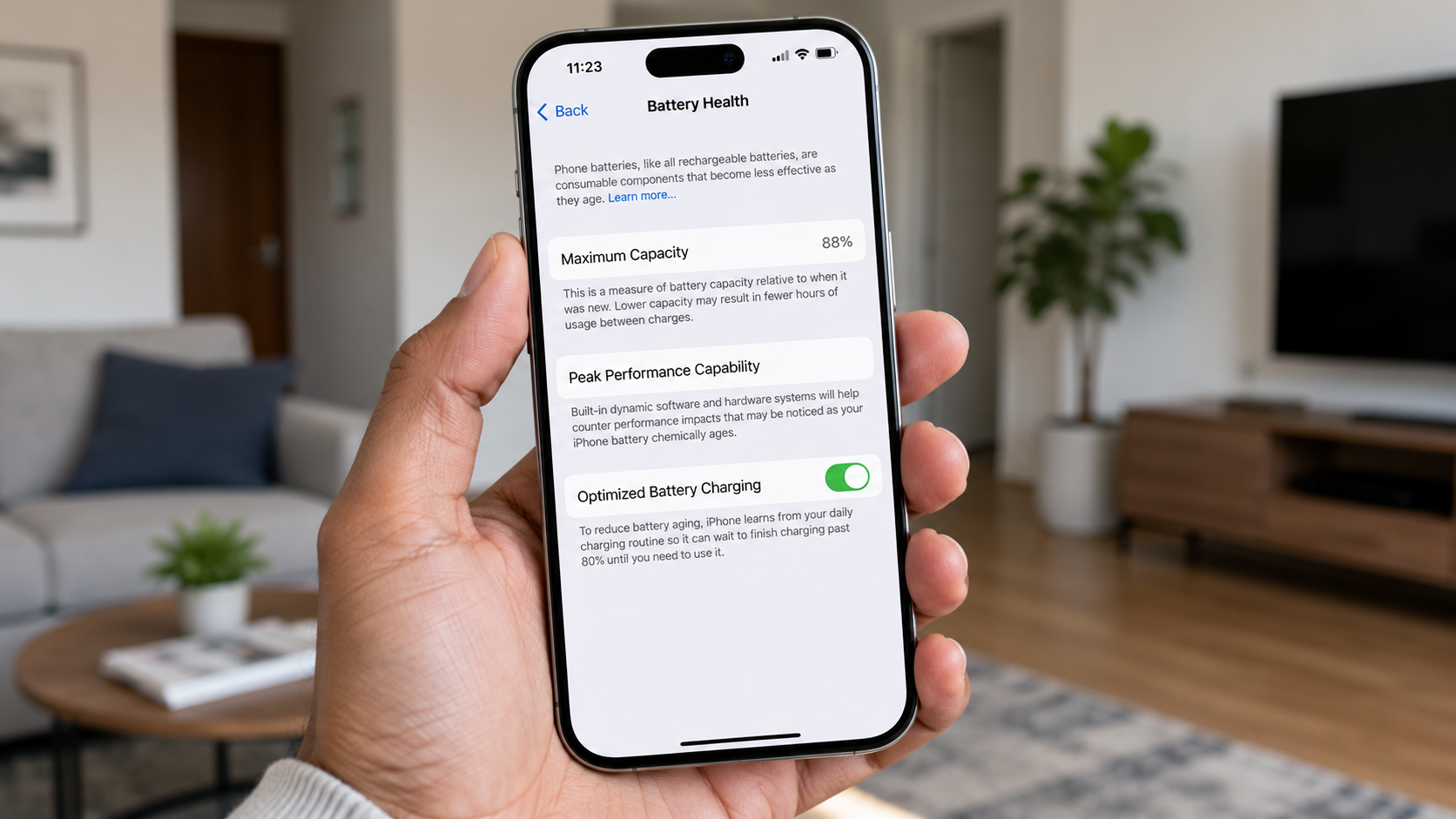 Mobile battery health