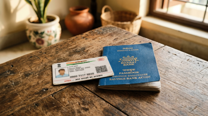 Aadhaar Seeding card passbook linking