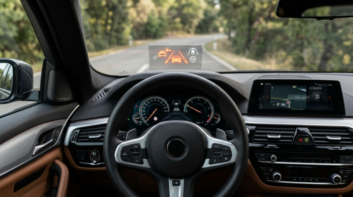 ADAS dashboard heads up display warning