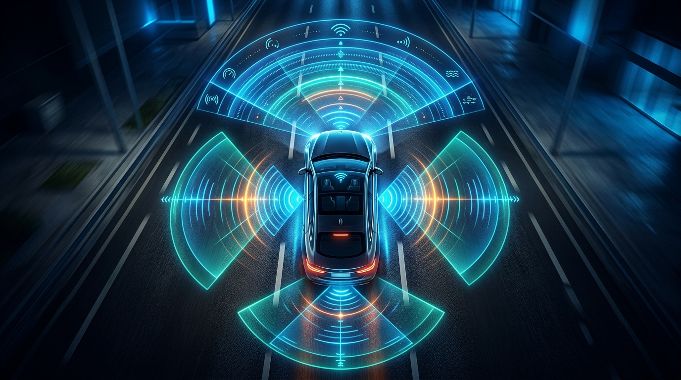ADAS sensor radar camera detection concept
