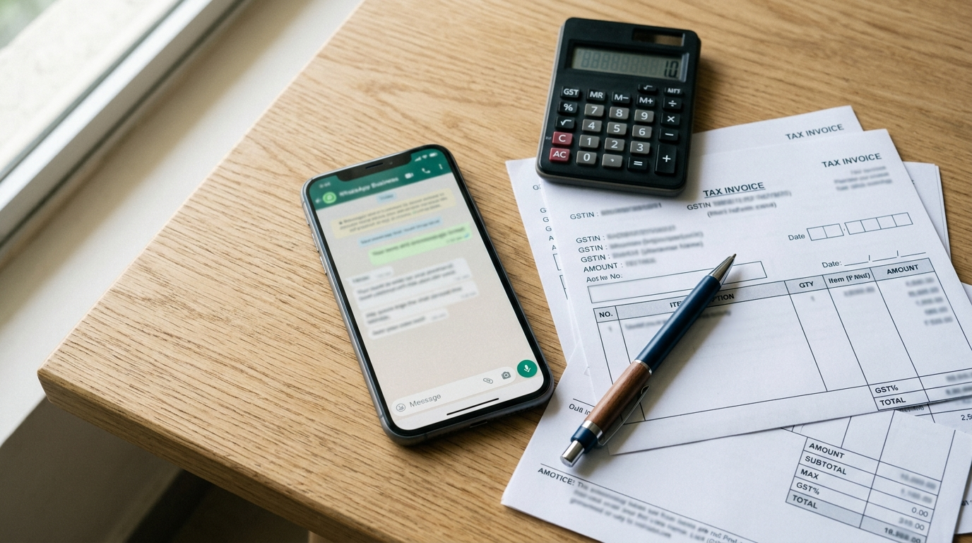 AI Tools for Small Business ke WhatsApp aur GST billing setup