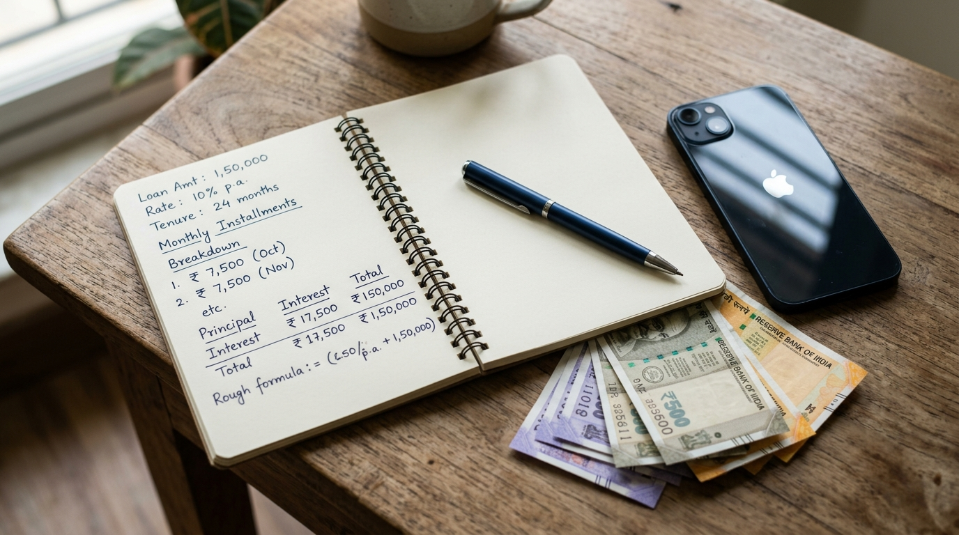 Buy Now Pay Later Risk ka installment calculation notebook mein