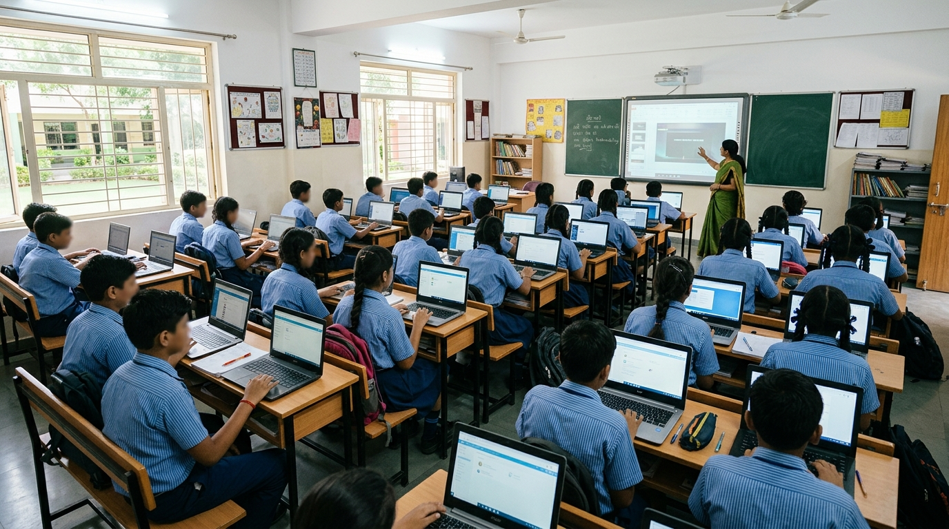 Chromebook classroom school students