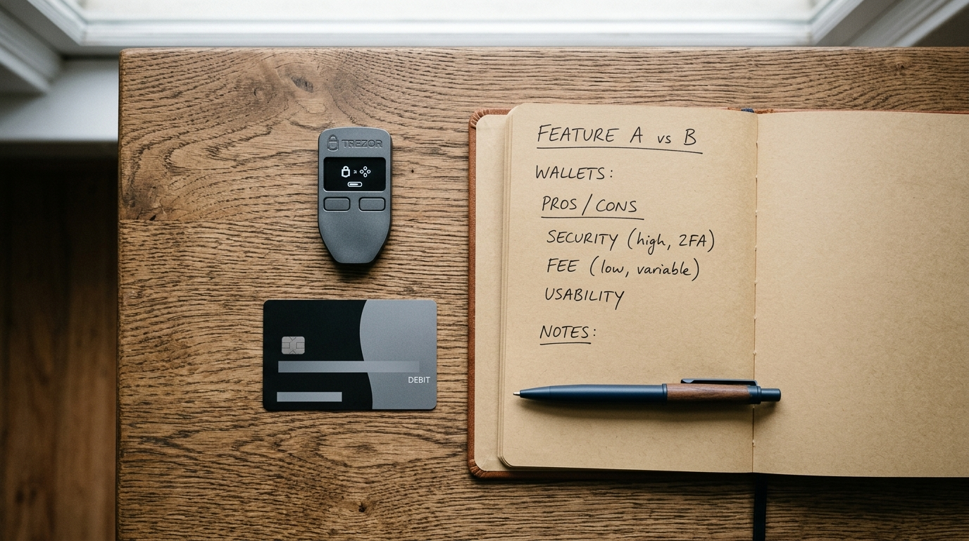 Crypto Wallet vs Bank Account ka hardware wallet aur debit card comparison