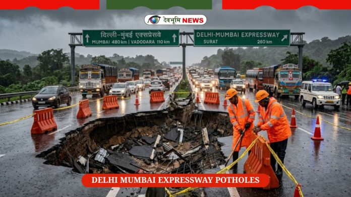 DELHI MUMBAI EXPRESSWAY POTHOLES