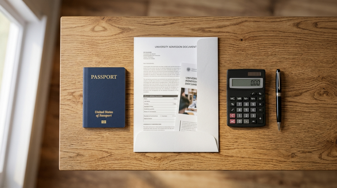 Education Loan for Abroad Studies ka passport aur admission documents setup