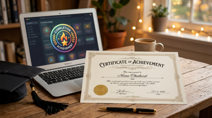 Free Digital Marketing Course certificate